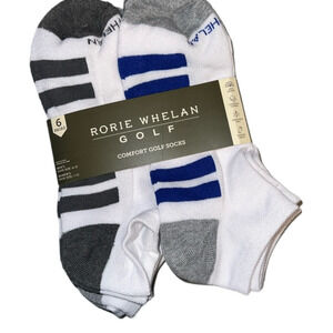 NEW Rorie Whelan Comfort Golf Socks 6 Pairs Men 6-12 Women’s 7-13